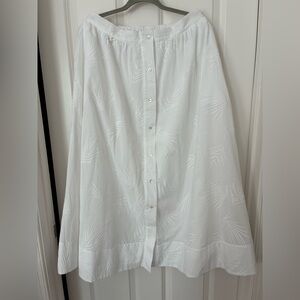 Haven Well Within Organic Cotton Embroidered Voile Skirt